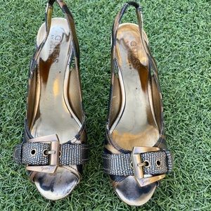 Guess high heel platform shoes.